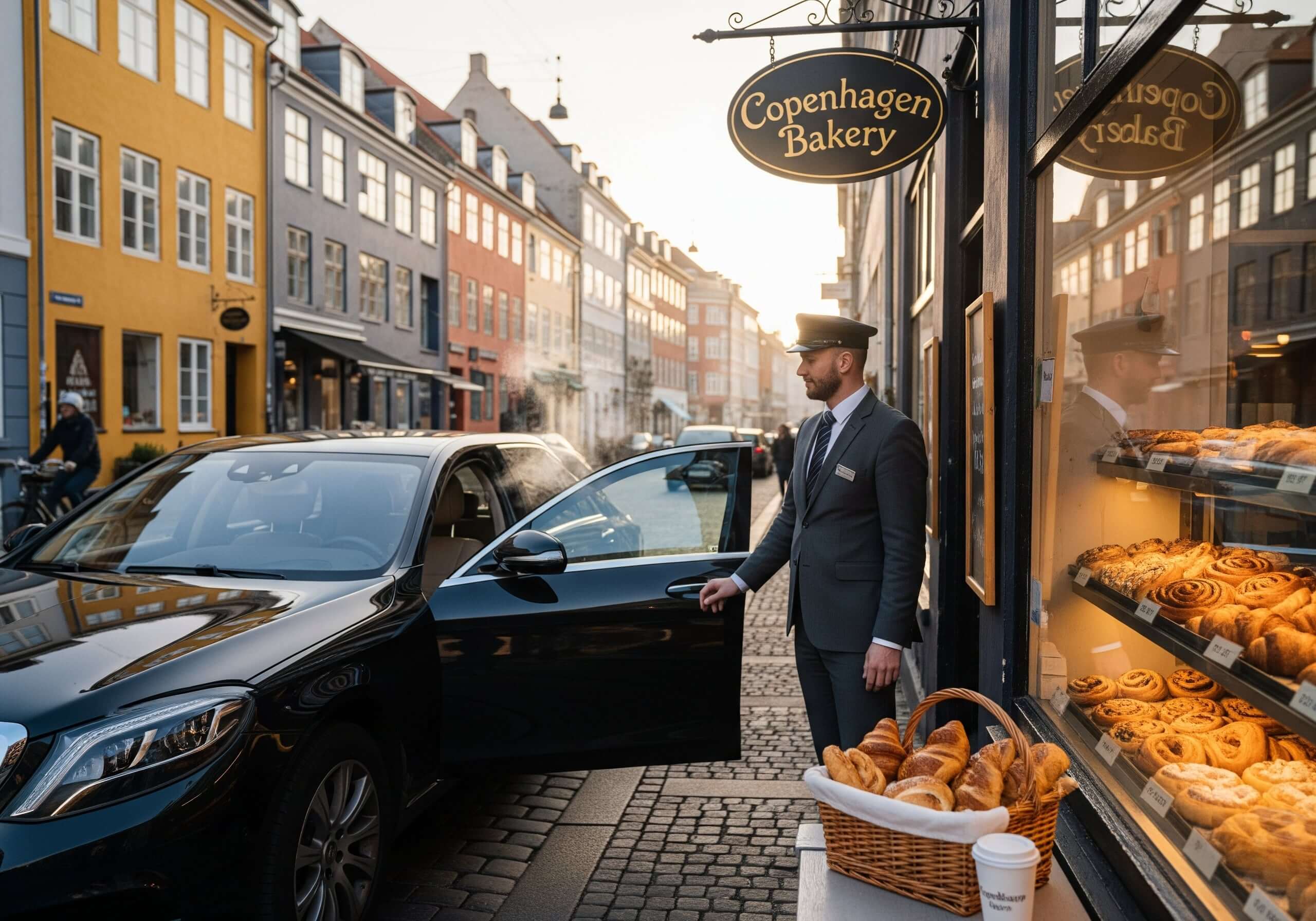 Copenhagen's Best Bakeries for Fresh Morning Pick-up with Chauffeur Service