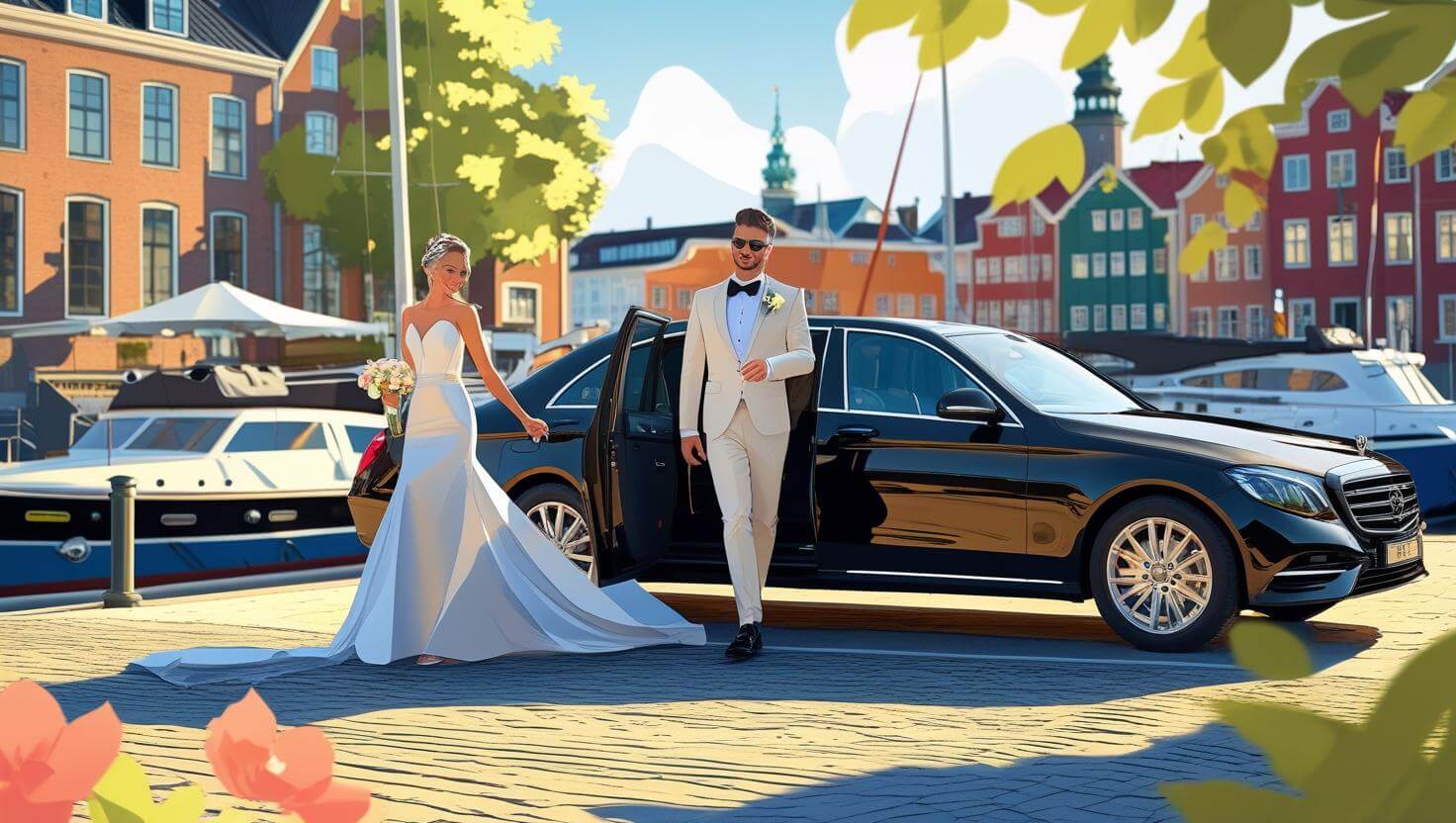 The Benefits of Using a Car with Driver Service for Your Copenhagen Wedding