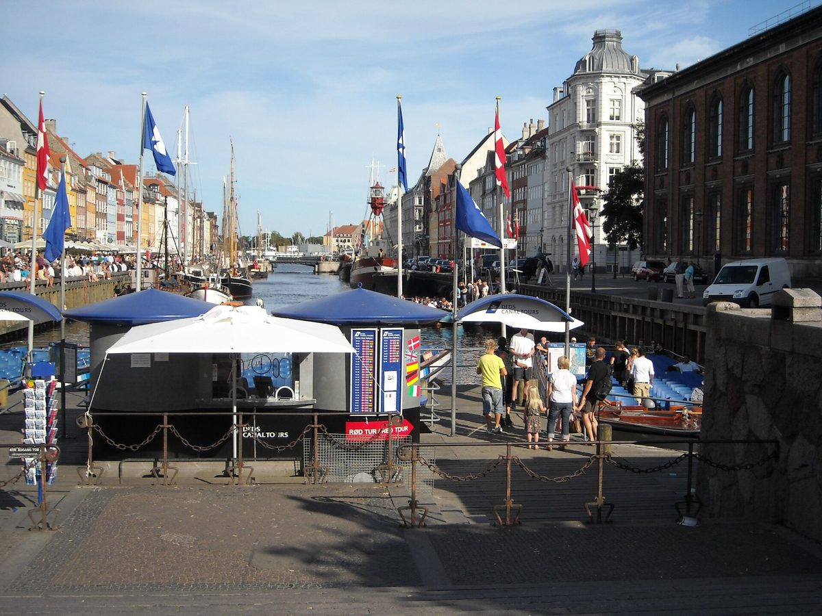 Canal tour boat in Copenhagen