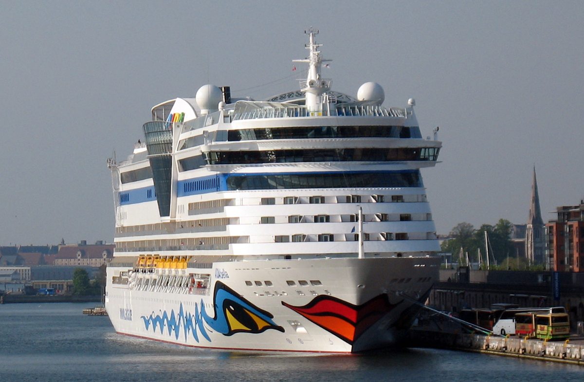 Cruise ship in port, Copenhagen
