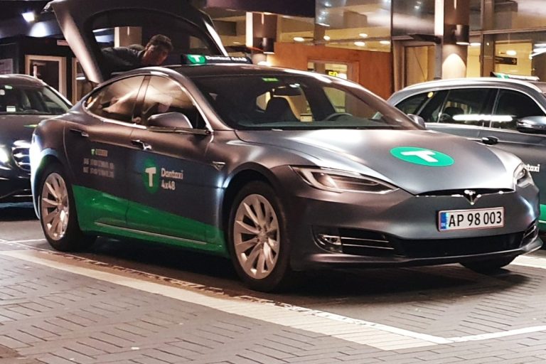 Electric taxi in Copenhagen