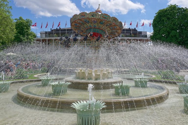 Fountain in Tivoli Gardens, Copenhagen
