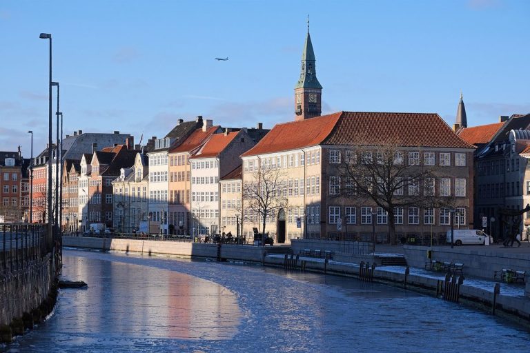 Gammel Strand in winter, Copenhagen
