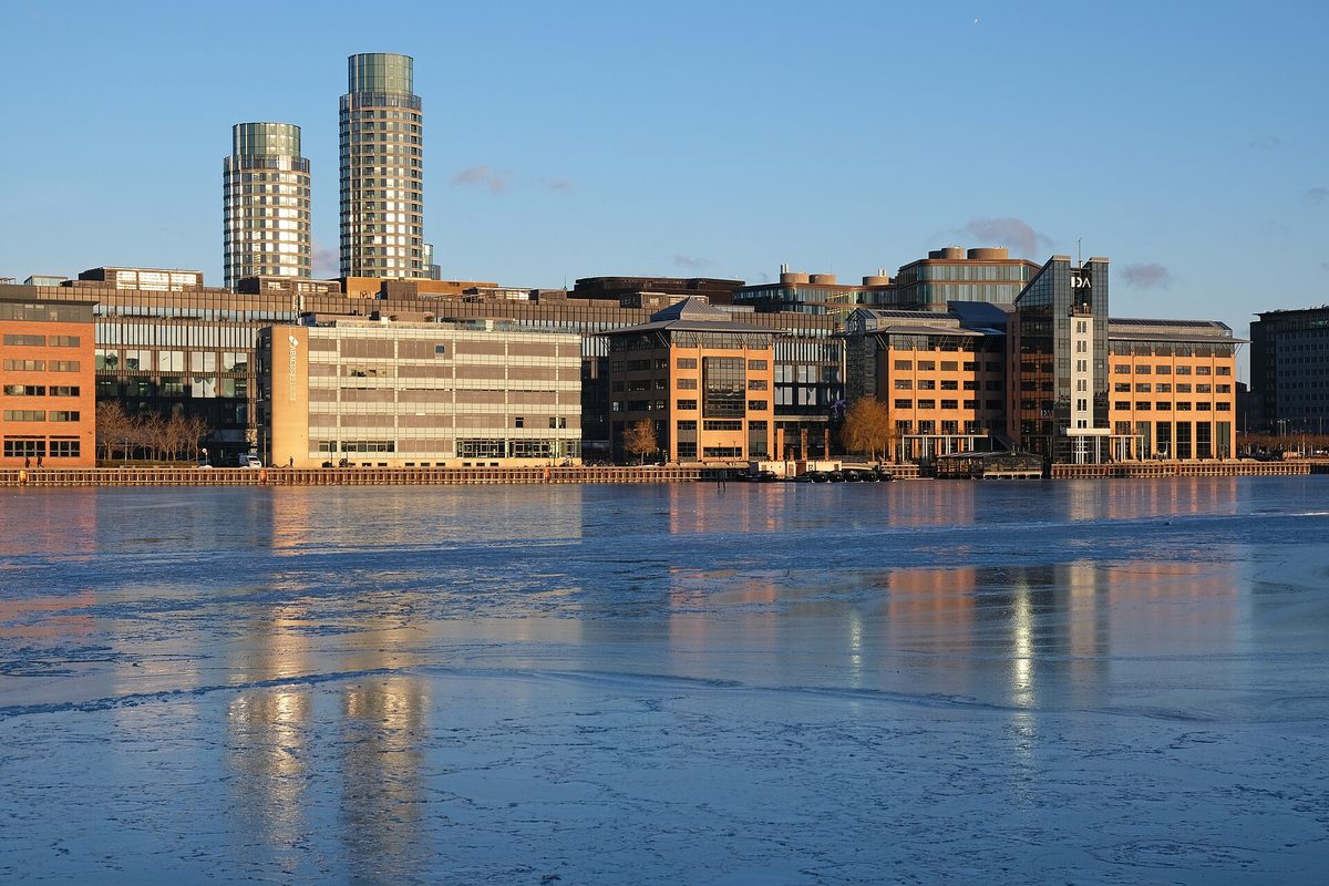 Kalvebod Brygge in winter