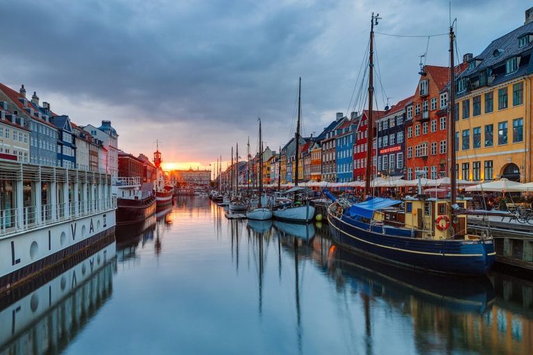 Nyhavn at sunset