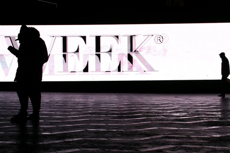 Silhouette at a fashion week show